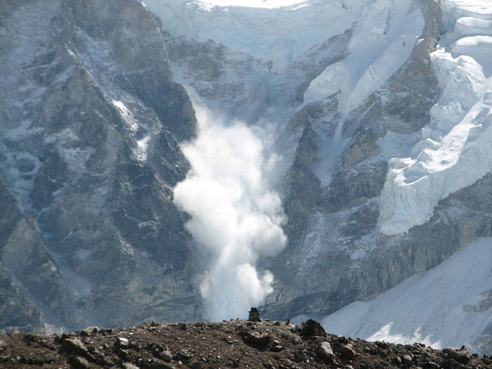 If you're ever buried in an avalanche, spit. Your saliva will follow the gravity and you can simply dig the opposite way