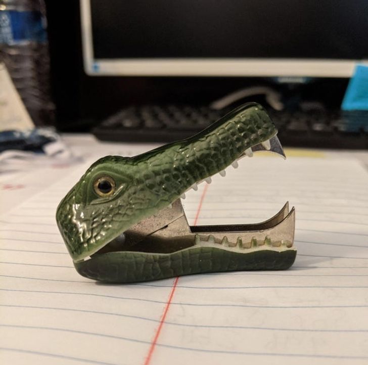 “We’ve got this staple remover at work.”