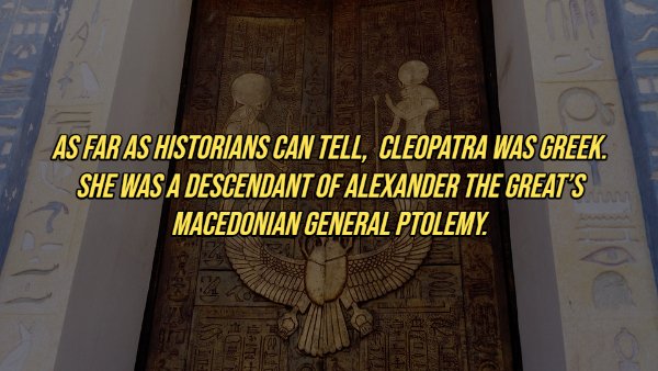 carving - Ser As Far As Historians Can Tell, Cleopatra Was Greek. She Was A Descendant Of Alexander The Great'S Macedonian General Ptolemy