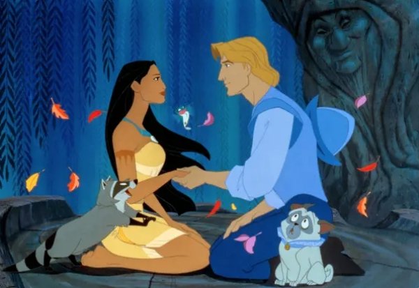 Pocahontas was literally a child when the fully adult John Smith met her and there’s no record of them having a romantic relationship.