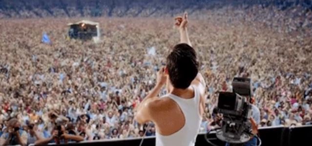 According to his partner Jim Hutton, Freddie Mercury actually didn’t know he had AIDS until two years after Live Aid, when in the film Bohemian Rhapsody, Mercury finds out before the concert.