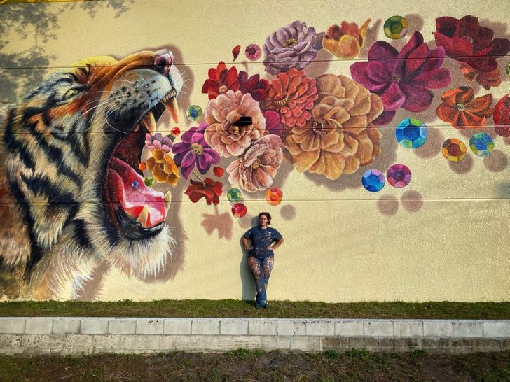 “This is the largest mural I’ve ever painted.”