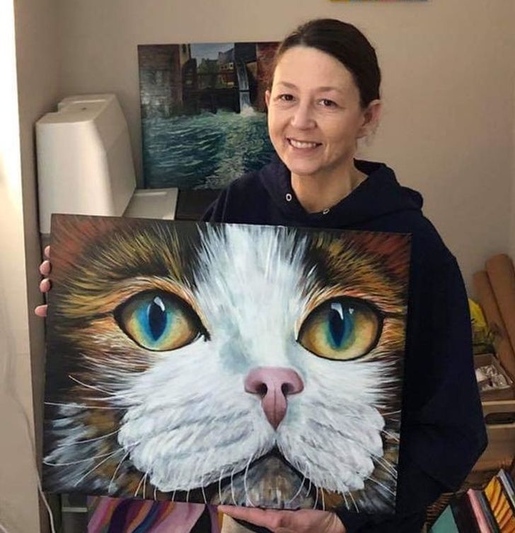 “My mom has been through a lot and started painting again. Look at how amazing this is!”