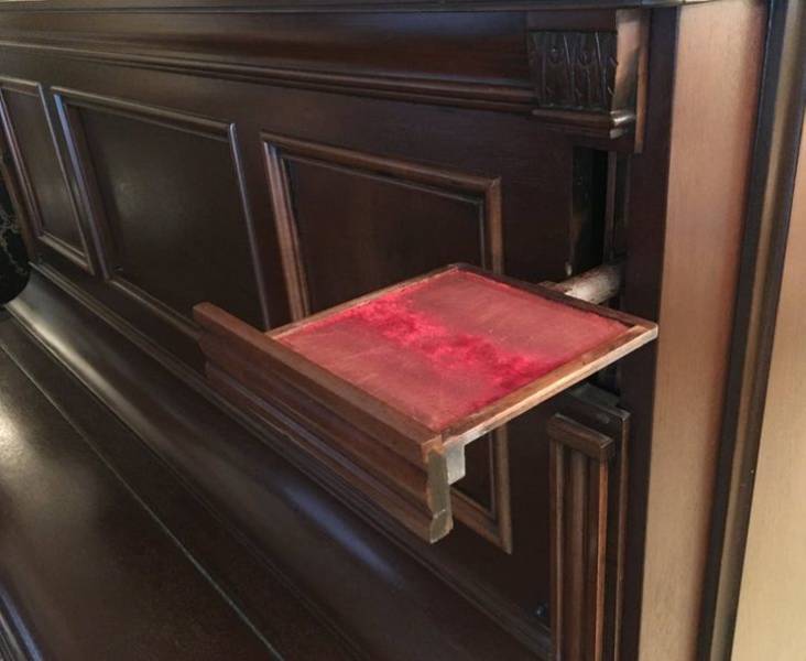 “My piano from 1885 has a hidden pop-out candleholder.”