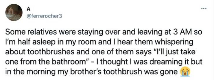 22 People Who Had Really Bad House Guests.