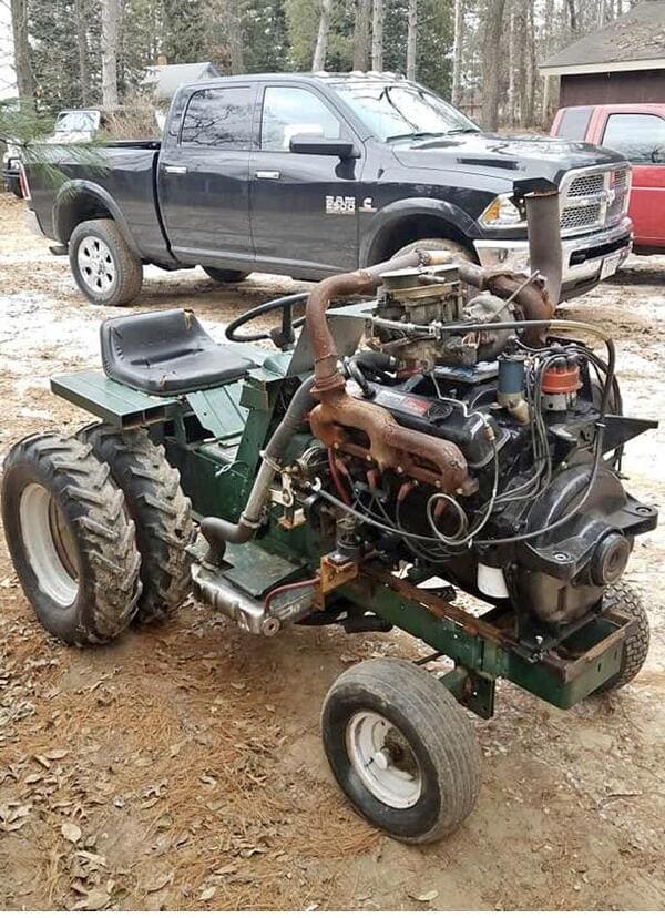 V8 Turbocharged Lawnmower. Not even gonna lie this is sick.