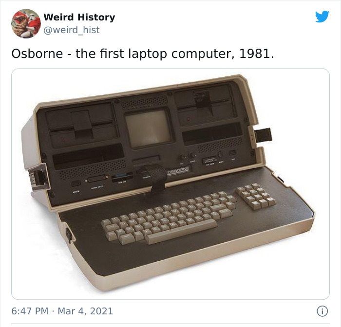 osborne first laptop - Weird History Osborne the first laptop computer, 1981. el Oborne 0