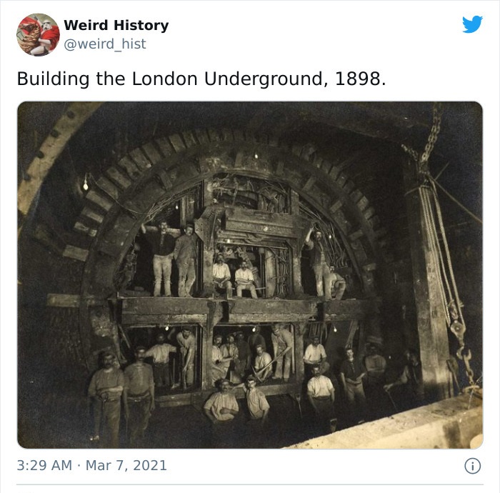construction of the london underground - Weird History Building the London Underground, 1898. 0