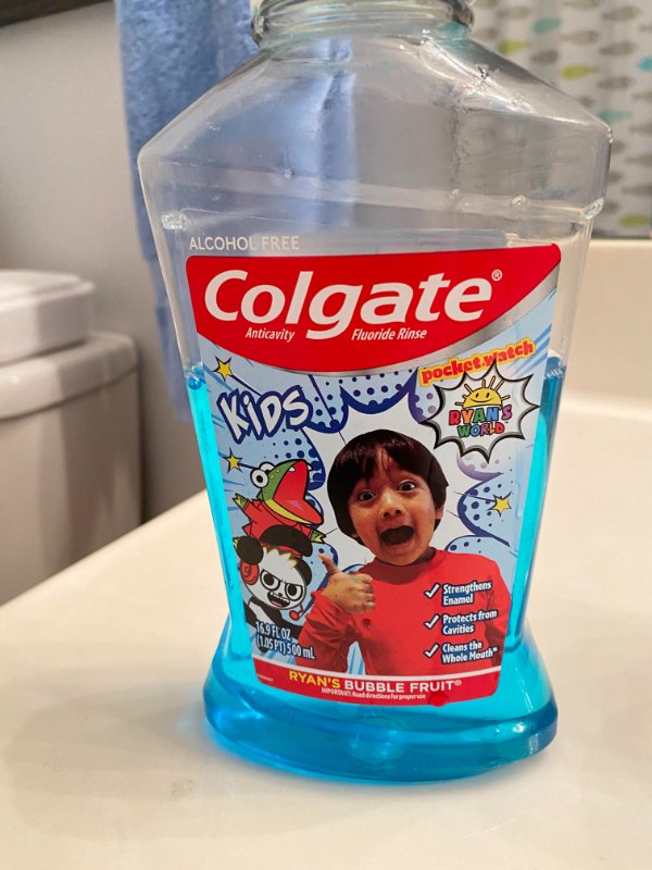 Hey kids, use this mouth wash and lose your teeth.
