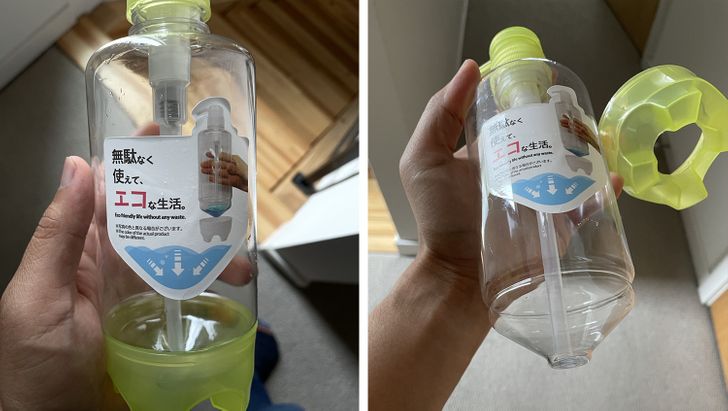 “This pump bottle is designed for you to get as much out of it as possible.”