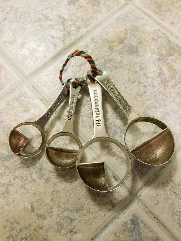 “My favorite measuring spoons: quarter and half spoons”