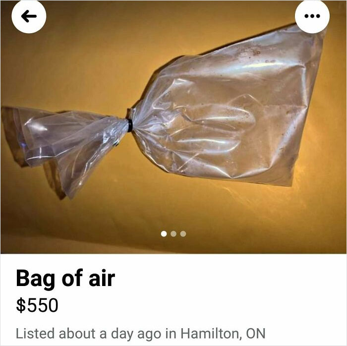 R ... Bag of air $550 Listed about a day ago in Hamilton, On