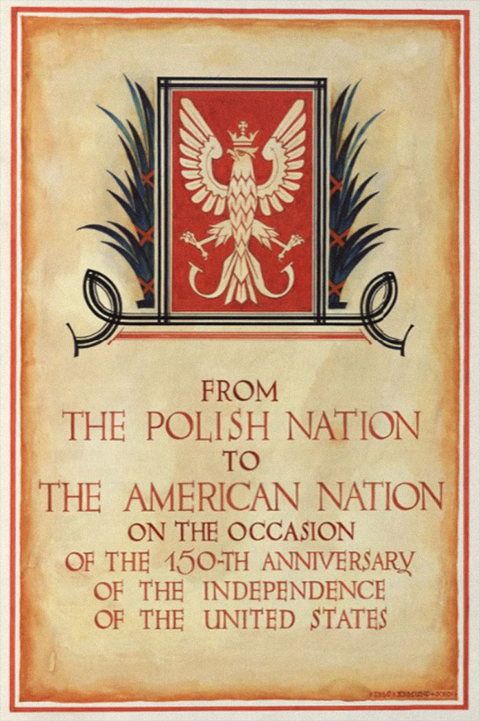 Poland sent the US a birthday card with 5.5 million signatures to mark the 150th anniversary of the US in 1926.