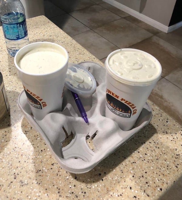 I wish I had discovered this sub when I requested 2 cups of ranch with my pizza