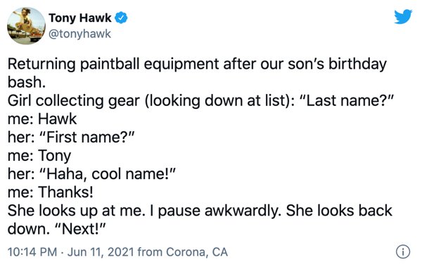 23 Times Tony Hawk Couldn't Get Anyone To Recognize Him.