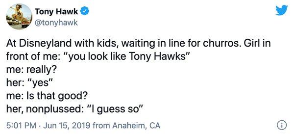 23 Times Tony Hawk Couldn't Get Anyone To Recognize Him.