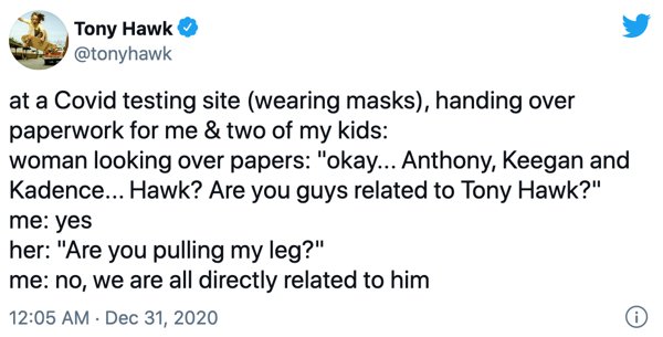 23 Times Tony Hawk Couldn't Get Anyone To Recognize Him.