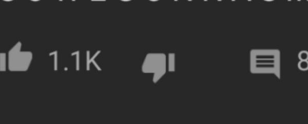 The fact that you can dislike a YouTube comment, but it doesn’t say how many dislikes there are.