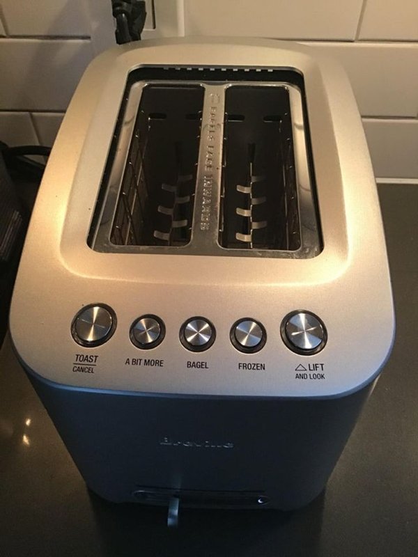 My new toaster has an ‘a bit more’ button.