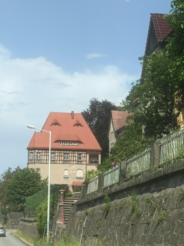 “This house looked disapprovingly bucktoothed.”