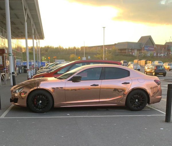 “This rose gold car I saw at Tescos.”