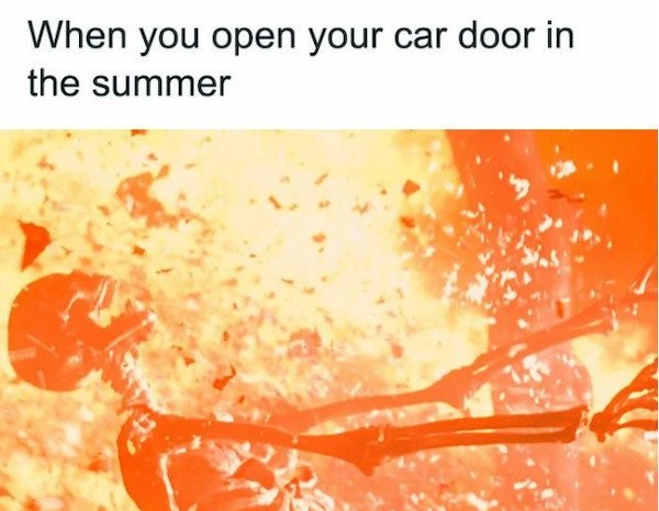 terminator dream - When you open your car door in the summer