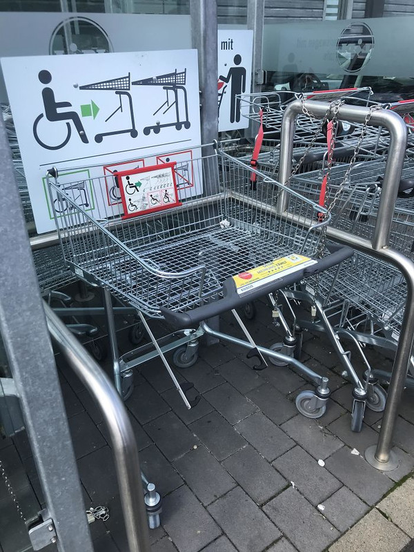 This Shopping Cart For People In A Wheelchair (Spotted At Lidl In Germany)