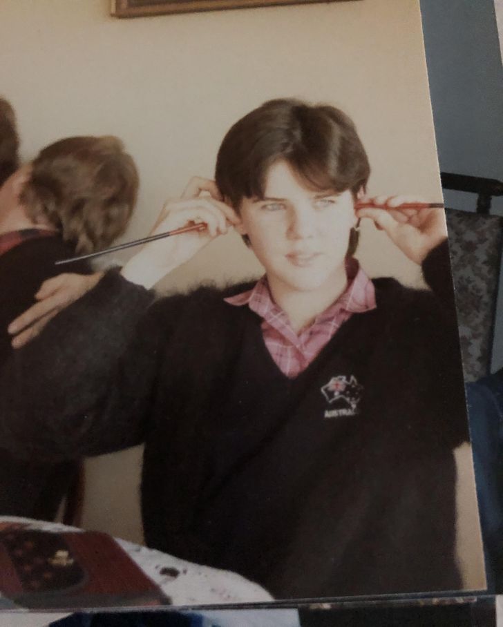 “1986,13 years old. I was told I looked like Tom Cruise. I’m a girl.”