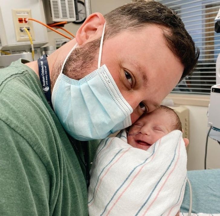 “Our 15-day-old preemie daughter getting discharged from the Cardiac Intensive Care Unit.”