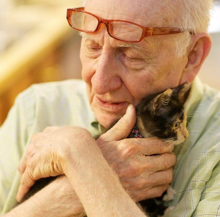 “The day my grandpa met my new kitten”