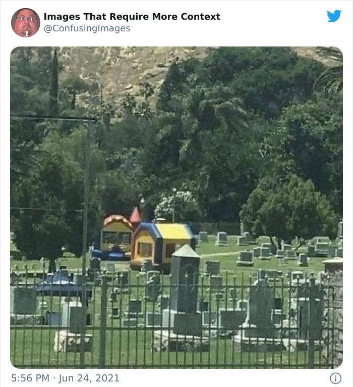 bouncy castle funeral - Images That Require More Context