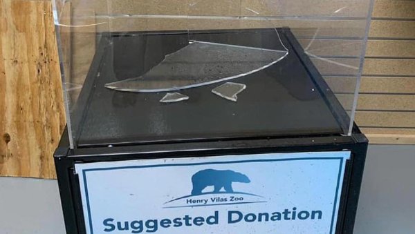 “Someone broke into my city’s free zoo and stole the donation money.”