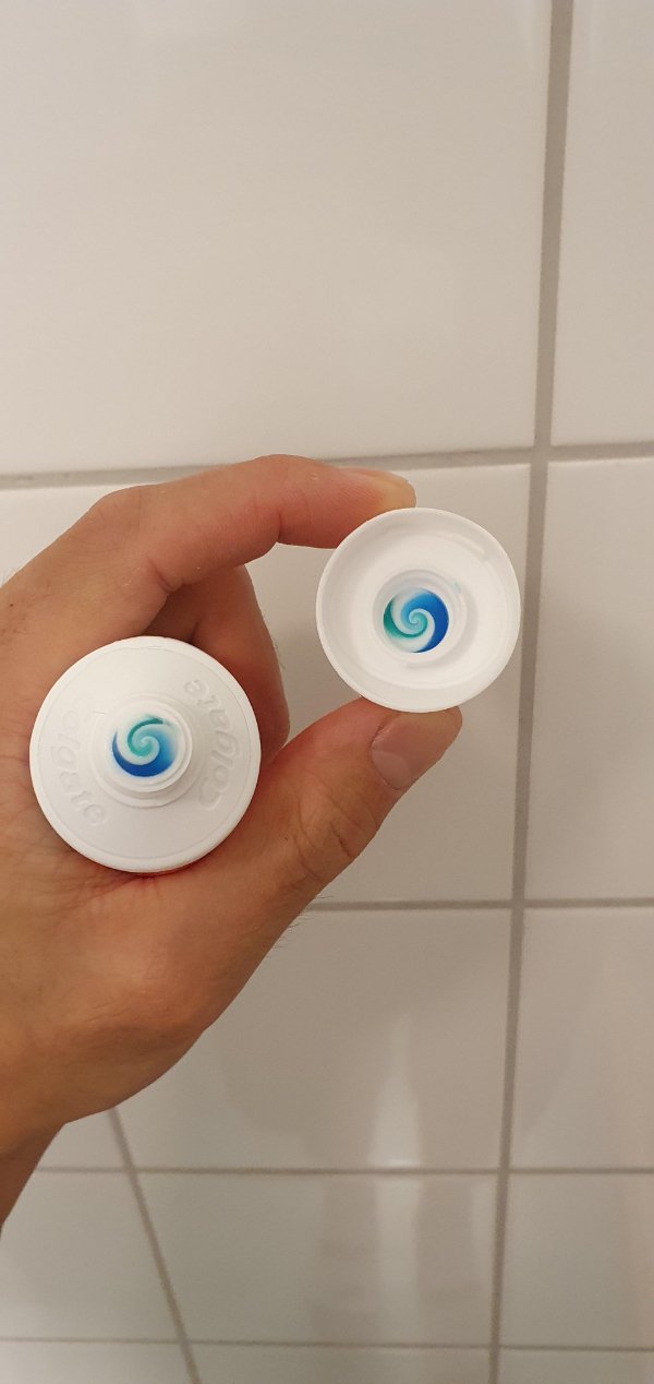 “My toothpaste made this perfect swirl.”