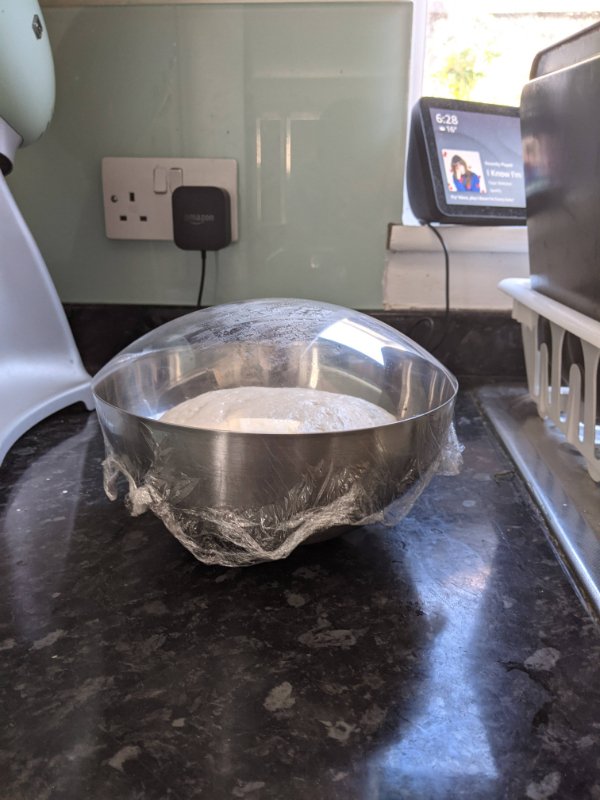 “The cling film over my bowl of proving pizza dough formed an airtight seal.”