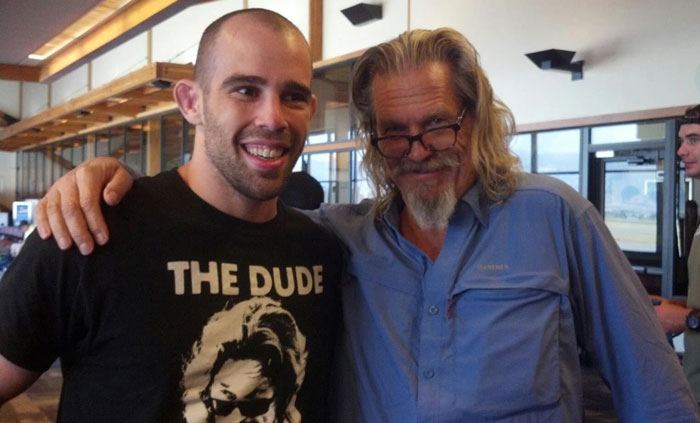 My Friend Met This Gentlemen [Jeff Bridges] At Gallatin Field Airport (Montana, USA) Coincidentally, He Just Happened To Be Wearing This Shirt