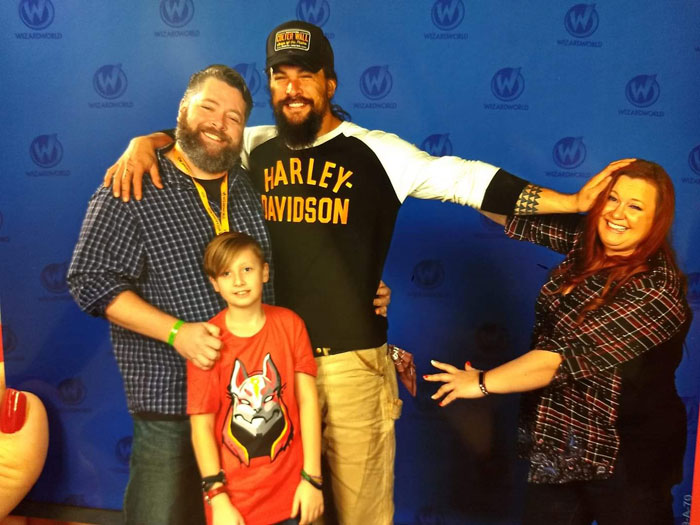 That One Time We Met Jason Momoa And My Husband Came Up With This Great Idea. Two Years Later And I Haven't Washed My Hair!