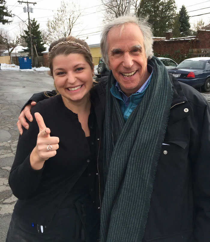 Aaaaaaay! Look Who I Met At Work Today. [Henry Winkler]