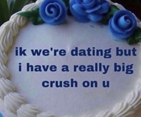 reddit wholesome memes for crush - ik we're dating but i have a really big crush on u