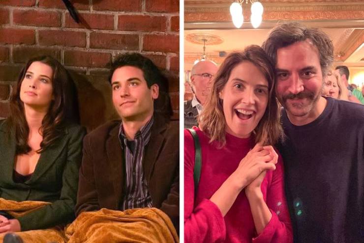 Josh Radnor and Cobie Smulders then and now