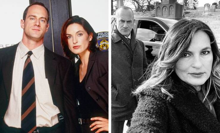 Christopher Meloni and Mariska Hargitay then and now