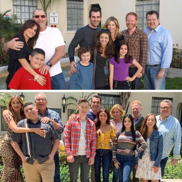 Modern Family then and now