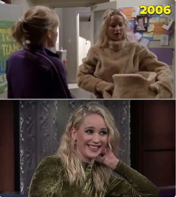 Jennifer Lawrence’s first acting role was as a school mascot in one episode of Monk