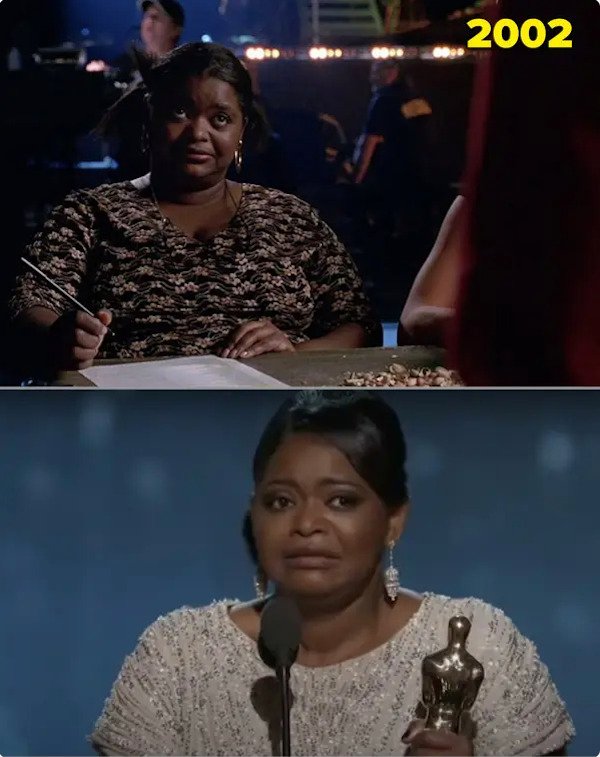 Octavia Spencer was the check-in lady at the wrestling arena in Spider-Man