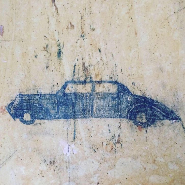 “A drawing found under wallpaper in my house on the original walls”