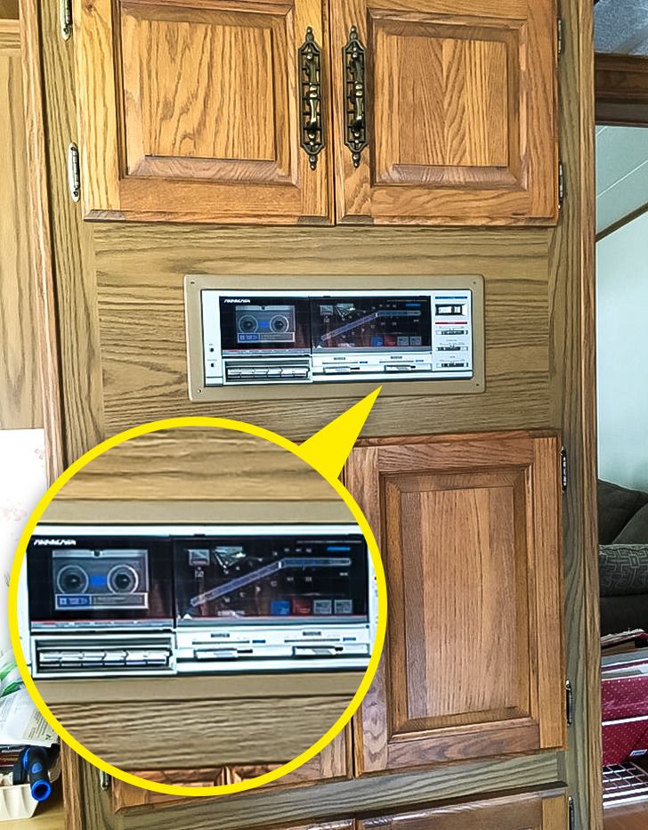 “My mother-in-law’s new house has a built-in cassette player that plays through the entire house.”