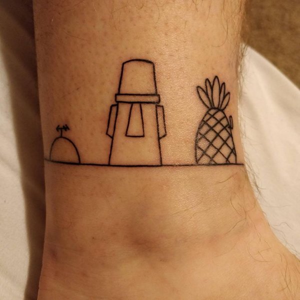 My first tattoo, an homage to the neighborhood I spent so much of my childhood in.