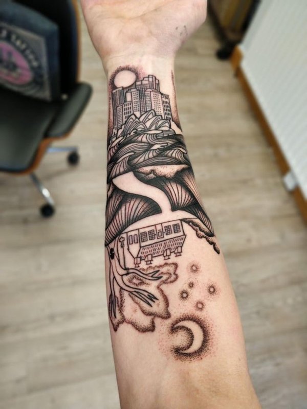 Moved from Sydney to Ireland when I was 10. I’m 20 now and here’s my first tattoo.