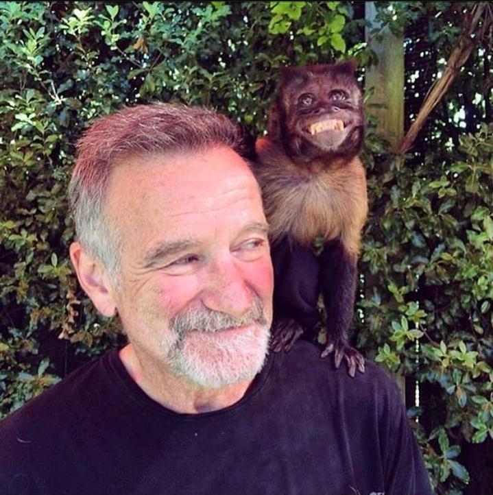 Last known photo of Robin Williams, taken 10/08/2014 the day before he died