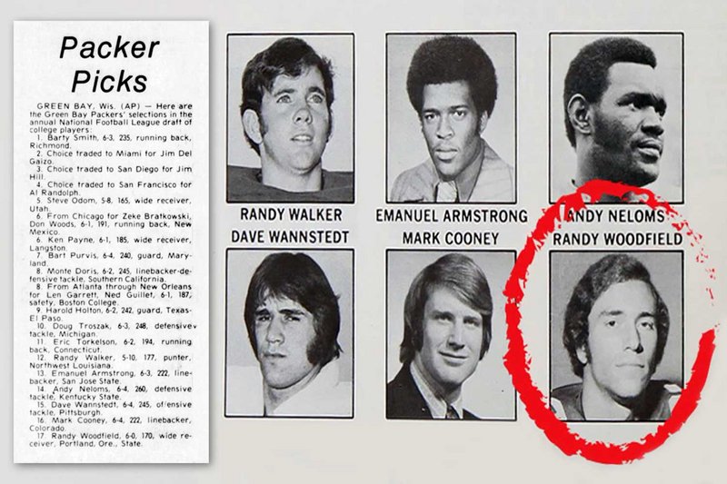 This is a picture of the Packers’ 1974 draft class. Their last pick was Portland State’s WR Randy Woodfield. He was cut later and turned out to be the I-5 killer, with 44 presumed murders