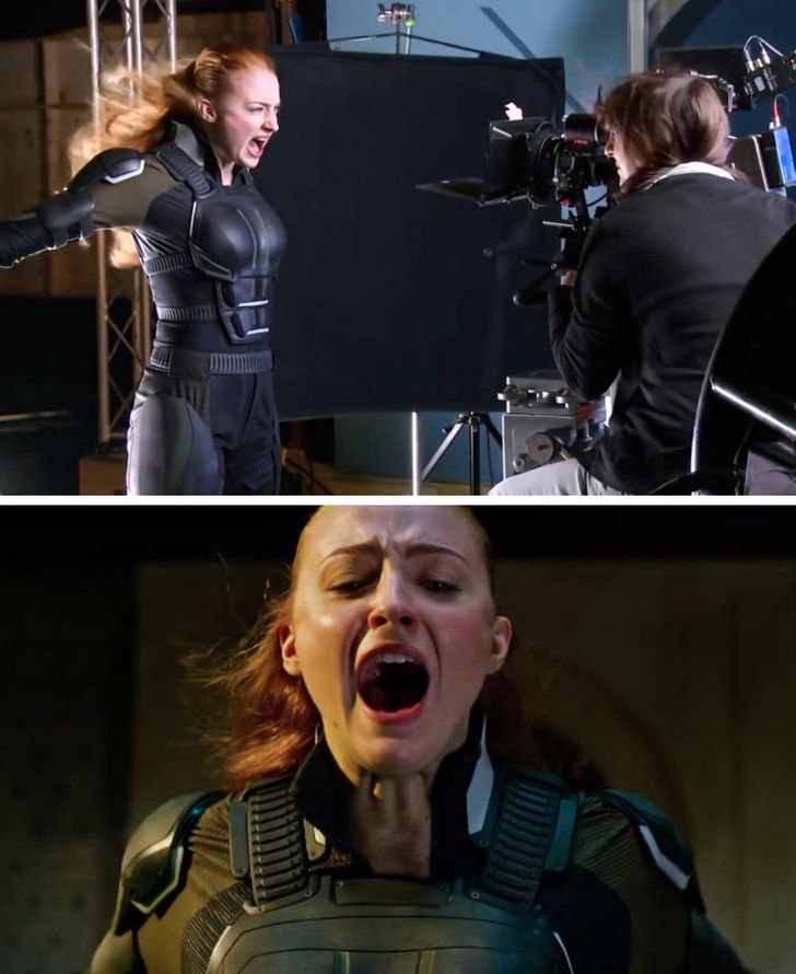 This is how the moment when everything changes for Jean Gray (Sophie Turner) was filmed in X-Men: Apocalypse.